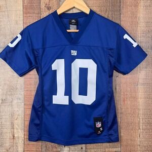 NY Giants Eli Manning #10 Youth Small Blue Replica Football Jersey NFL Team